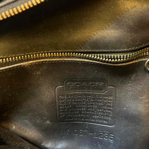 Vintage Black Coach Shoulder Bag - Picture 3 of 8